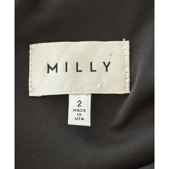 Milly Womens Dress Sleeveless Scuba Colorful Floral V-Neck Garden Cut-Out Size 2 - Picture 4 of 8